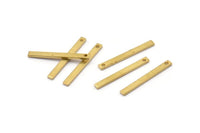 Minimalist Brass Pendant, 25 Raw Brass Bars(20x2x1mm) BS 1199--A0857