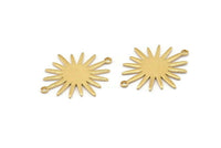Pirinç Sunny Konnektör, 2 Döngülü 12 Ham Pirinç Sunny Konnektör (26,5x22x1 mm) E039