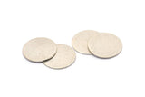 Silver Round Tag, 4 Antique Silver Plated Brass Round Stamping Blanks (21x0.90mm) M966
