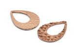 Gül Altın Damla Kolye, 2 Gül Altın Kaplama Pirinç Balık Pulu Dokulu Kolye, Tılsımlar, Küpeler, Bulgular (30x22mm) E400