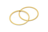 Circle Connector, 5 Gold Plated Brass Circle Connectors (40x2x1mm) Bs 1326 Q0028
