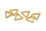 Gold Triangle Ring, 6 Gold Plated Brass Triangle Rings (19x2mm) D0016 q0109