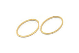Altın Oval Charm, 16 Altın Kaplama Pirinç Oval Bağlantı Parçası (20x13mm) Bs 1667 Q0071