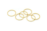20mm Circle Connectors, 12 Gold Plated Brass Circle Connectors (20x1x1mm) Bs 1094 Q0418