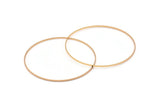 Altın Daire Konnektörleri, 2 Altın Kaplamalı Pirinç Daire Konnektör (80x0,75x1,8 mm) Bs 1076 Q0626