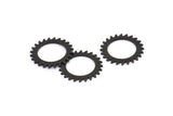 Siyah Daire Charm, 2 Oksitlenmiş Siyah Pirinç Daire Charm, Pirinç Bağlantı Parçaları, Bağlantı Parçaları, Bağlantı Parçaları (20x0,80 mm) M01613