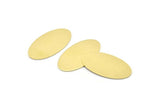 Brass Oval Blank, 8 Raw Brass, Brass Blanks, Brass Oval Blanks (35x19x0.80mm) M02184