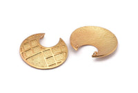 Altın Etnik Kolye, 2 Halkalı 1 Altın Kaplama Pirinç Etnik Kolye (37x33mm) E278 Q0567