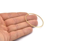 Altın Daire Konnektörü, 6 Altın Kaplama Pirinç Daire Konnektörü (45x1x1mm) Bs 1084 Q0643