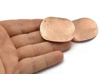 Gül Altın Dalgalı Disk, 1 Delikli 2 Gül Altın Kaplama Pirinç Dokulu Yuvarlak Disk (40 mm) D0562 Q0649