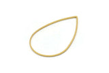Brass Drop Connector, 25 Raw Brass Drop Connectors (30x47x0.8mm) Bs 1138