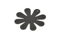 Siyah Çiçek Tılsımı, 1 Delikli 4 Oksitlenmiş Siyah Pirinç Papatya Tılsımı, Bulgular, Kolye Uçları (28x0,80 mm) N0682 H1354