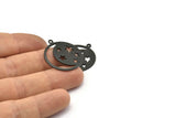 Ay ve Yıldız, 1 Döngülü 4 Oksitlenmiş Siyah Pirinç Ay ve Yıldız Tılsımı, Bulgular (25x0,80 mm) M480 H0956