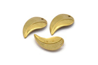 Drop Earring Finding, 20 Raw Brass Drop Charms, Earring Findings (19x12mm) Bs 1277