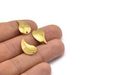 Drop Earring Finding, 20 Raw Brass Drop Charms, Earring Findings (19x12mm) Bs 1277
