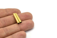 Brass Round Tube, 50 Raw Brass Tubes (4x20mm) Bs 1453