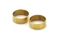 Brass Tube Bead, 12 Raw Brass Tubes (20x8mm) Bs 1497