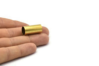 Industrial Tube Bead, 10 Raw Brass Tubes (12x25mm) Bs 1475