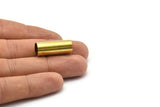 Brass Round Tubes, 12 Raw Brass Tubes (10x25mm) Bs 1557