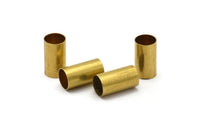 12 Raw Brass Tubes (10x18mm) Bs 1555