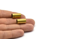 12 Raw Brass Tubes (10x18mm) Bs 1555