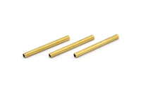 Brass Square Tube - 50 Raw Brass Square Tubes (2x25mm) Bs 1567