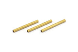 Brass Square Tube - 50 Raw Brass Square Tubes (2x25mm) Bs 1567