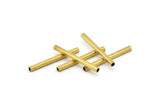 Brass Square Tube - 50 Raw Brass Square Tubes (2x25mm) Bs 1567