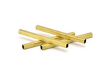 Long Square Tube, 10 Raw Brass Square Tubes (5x70mm) Bs 1608