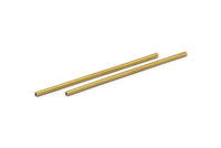 Geometric Tube Beads, 50 Huge Raw Brass Square Tubes (2x70mm) Bs 1573