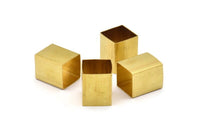 Geometric Spacer Beads, 12 Huge Raw Brass Square Tubes (16x20mm) Bs 1524