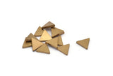 Brass Triangle Blank, 24 Raw Brass Triangle Blanks (9x1.5mm) D0129
