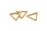 24mm Triangle Charm - 12 Raw Brass Triangles (24x2mm) D0015