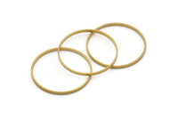 Daire Konnektörleri - 25 Ham Pirinç Daire Konnektör (30x0,8x2 mm) D0314