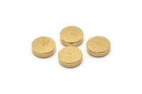 Thick Cut Discs, 10 Raw Brass Round Discs (10x3mm) D0370