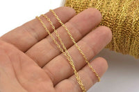 Brass Chain, Raw Brass Soldered Chain (1.5x3mm) 3m-5m-10m bs 1069 - Y