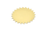 Brass Circle Blank, 2 Raw Brass Circle Blanks, Brass Round, Stamping Blanks, Findings (42x0.80mm) M02142