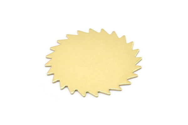 Brass Circle Blank, 2 Raw Brass Circle Blanks, Brass Round, Stamping Blanks, Findings (42x0.80mm) M02142