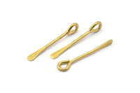 Kürek Gözü Pimleri, 12 Ham Pirinç Kürek Gözü Pimleri (25x1,2 mm) D0410