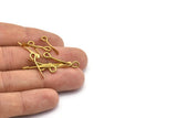 Kürek Gözü Pimleri, 12 Ham Pirinç Kürek Gözü Pimleri (20x1,2 mm) D0347