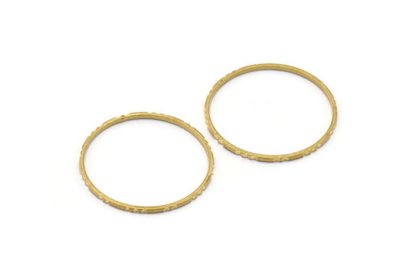 Pirinç Daire Konnektörleri, 24 Ham Pirinç Dokulu Daire Konnektör (22x0,8x1 mm) BS 1746
