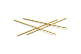 70mm Brass Tubes - 50 Raw Brass Tube Beads, Necklace Tubes, Minimalist Findings, Bracelet Crafts (1.5x70mm) BS 1788