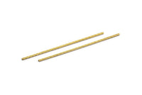 Brass Textured Tube, 24 Raw Brass Textured Tubes, Beads (1.5x70mm) BS 1784