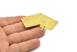 5  Raw Brass Speech Bubble Pendant (37x34.5x0.80 Mm)   D0309--C094