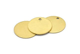 Brass Stamping Tag, 10 Raw Brass 20mm Stamping Tags , 18 Gauge B0105