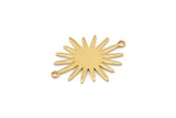 Pirinç Sunny Konnektör, 2 Döngülü 12 Ham Pirinç Sunny Konnektör (26,5x22x1 mm) E039