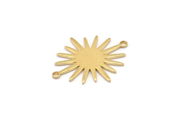Pirinç Sunny Konnektör, 2 Döngülü 12 Ham Pirinç Sunny Konnektör (26,5x22x1 mm) E039