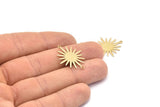 Pirinç Sunny Konnektör, 2 Döngülü 12 Ham Pirinç Sunny Konnektör (26,5x22x1 mm) E039