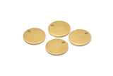Brass Cabochon Tag, 24 Raw Brass Cabochon Tags With 1 Hole, Stamping Tags (12x1mm) E082