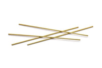 100mm Brass Tubes - 50 Raw Brass Tube Beads, Necklace Tubes, Minimalist Findings, Bracelet Crafts (1.5x100mm) BS 1791